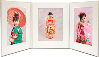 六切り写真３面orキャビネ2枚1組１面